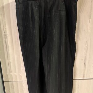 Marks & Spencer Black Pinstripe Wide Leg Pants